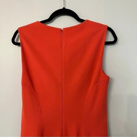 Diane von Furstenberg Jaelyn Hot Coral Mini Dress Size 8 GUC - Picture 8 of 10